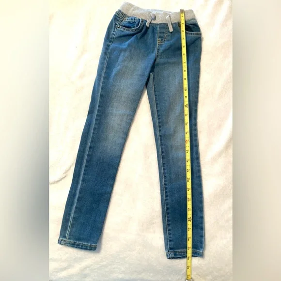 Cat and Jack skinny fit jeans with drawstring waist size 6 - Picture 3 of 4